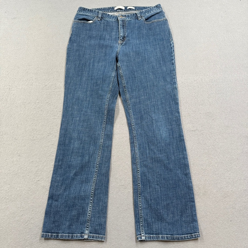 Northern Reflections Jeans Women's 12 Blue Denim Weekend Stretchβ Straight Curvy